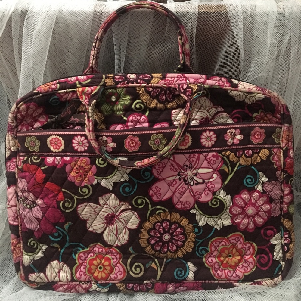 Vera Bradley laptop bag + side pouch